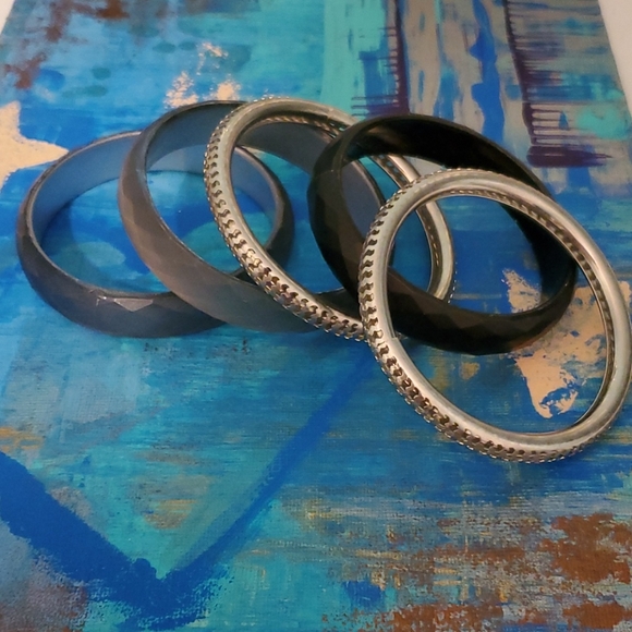 Set of 5 bangles - Picture 1 of 3